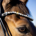hoofdstel zwart met wit
